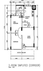 Blk 113 Chong Pang Vale (Yishun), HDB 3 Rooms #528977791